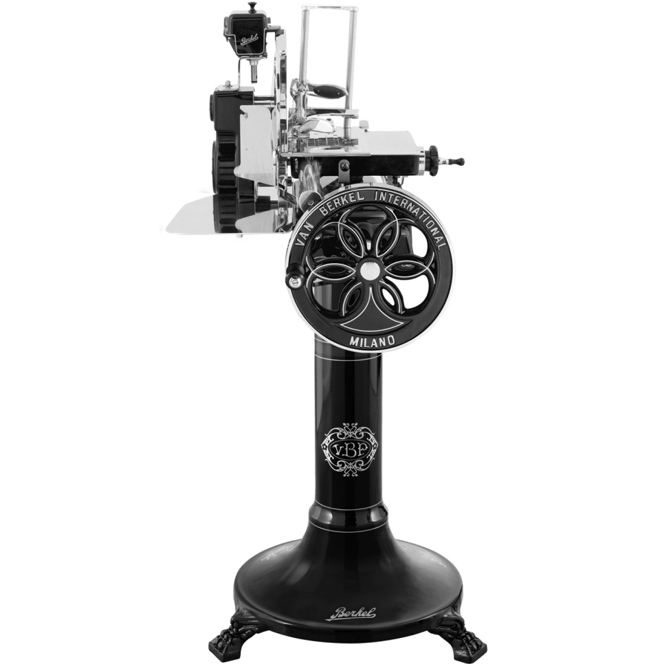 Stativ til skæremaskine B3, Tribute, B114, Sort med sølvdekor - Berkel Stativ til skæremaskine B3, Tribute, B114, Sort med sølvdekor - Berkel