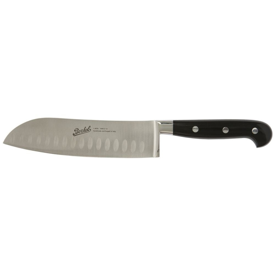 Santoku kniv, 18 cm, Adhoc Glossy Black - Berkel i gruppen Madlavning / Køkkenknive / Santoku knive hos The Kitchen Lab (1870-23935)