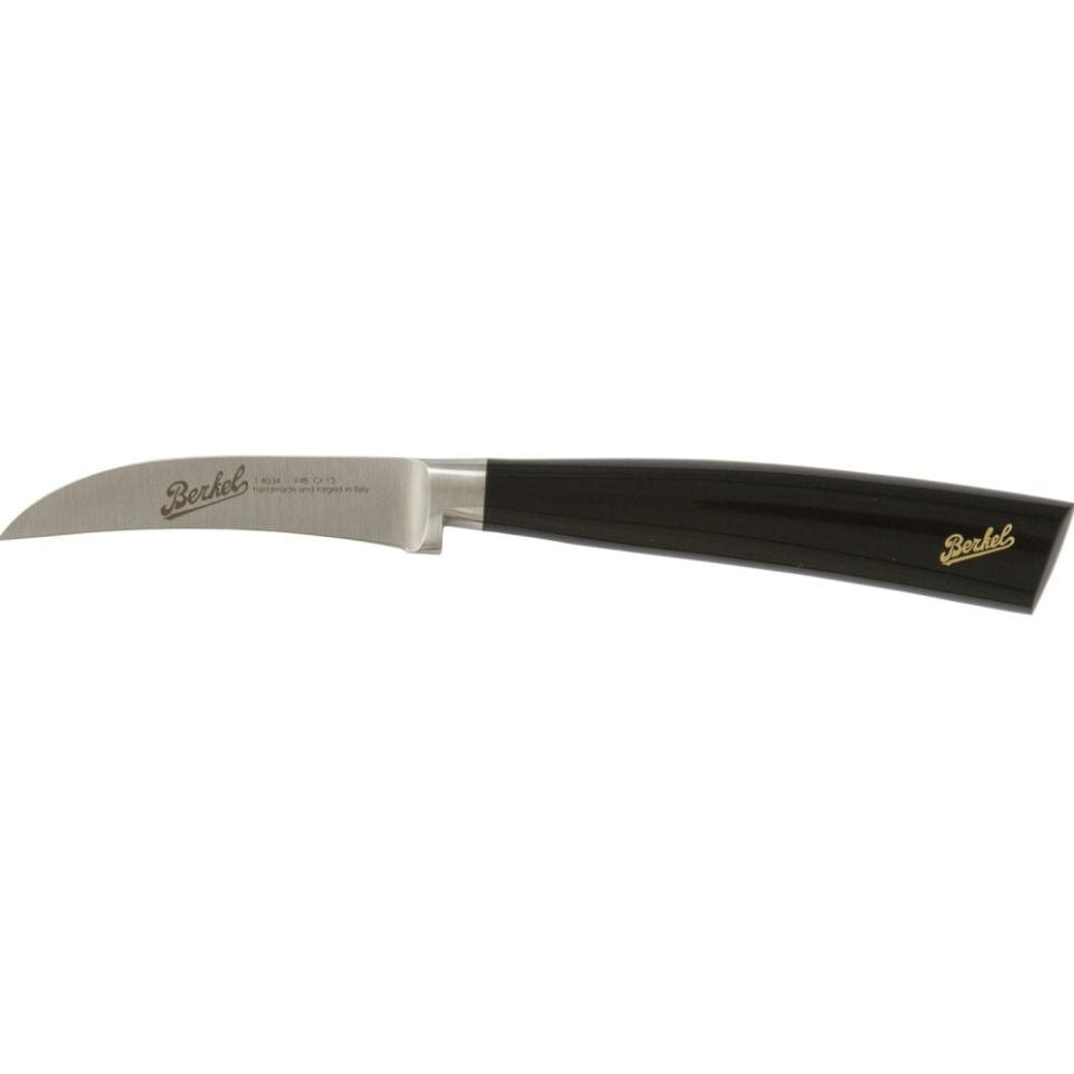 Buet skærekniv, 7 cm, Elegance Glossy Black - Berkel i gruppen Madlavning / Køkkenknive / Skæreknive hos The Kitchen Lab (1870-23938)