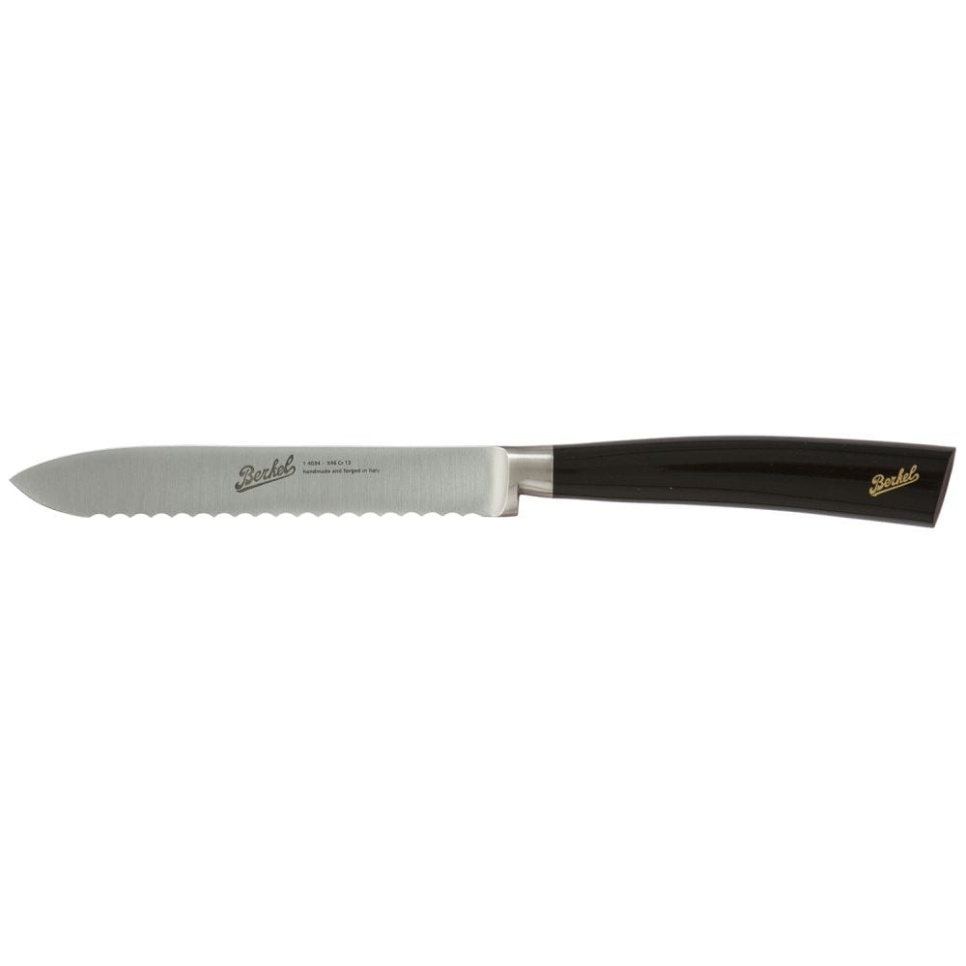 Brugskniv, 12 cm, Elegance Glossy Black - Berkel i gruppen Madlavning / Køkkenknive / Knive til alle formål hos The Kitchen Lab (1870-23941)
