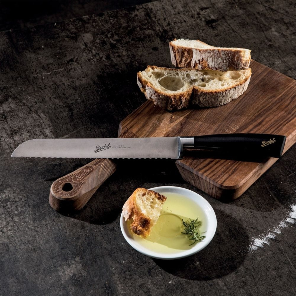 Brødkniv, 22 cm, Elegance Glossy Black - Berkel