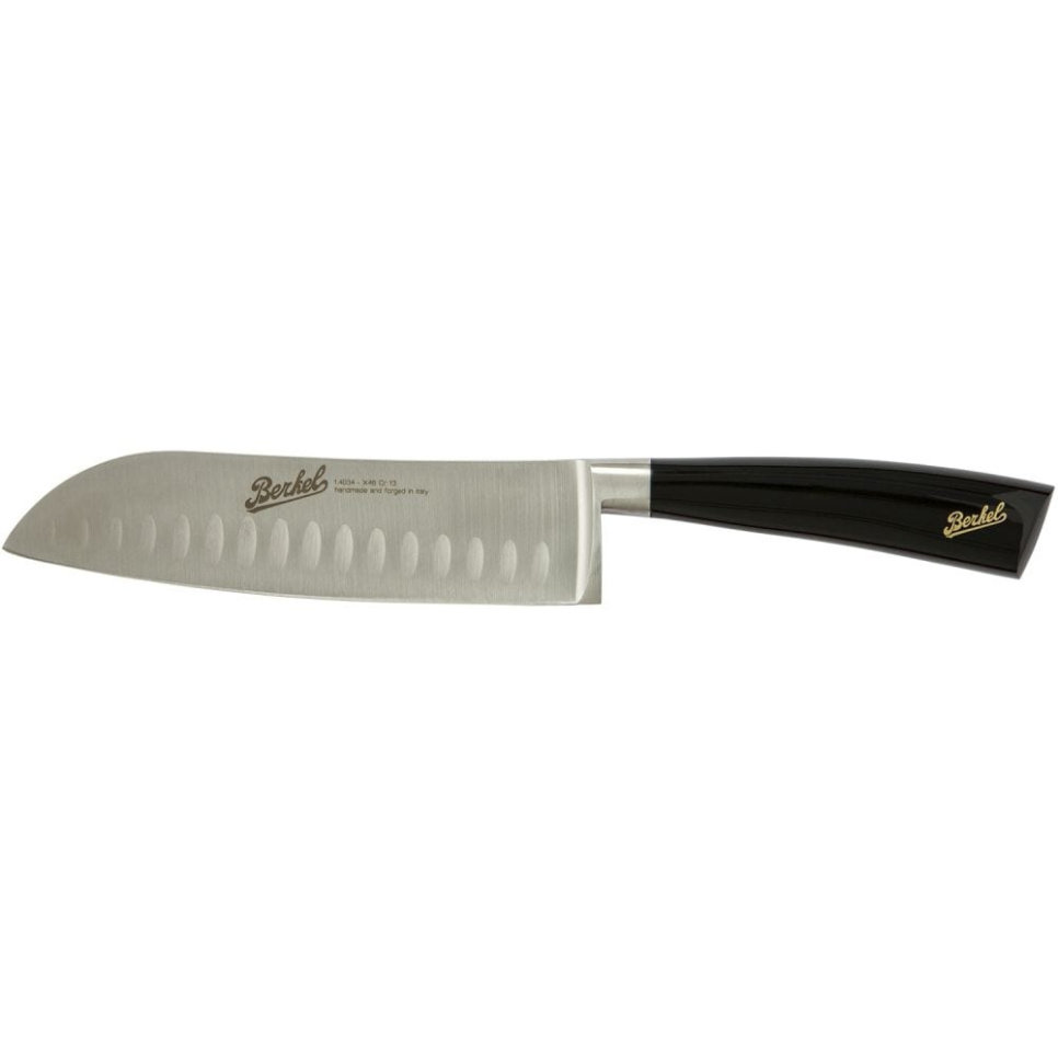 Santoku kniv, 18 cm, Elegance Glossy Black - Berkel i gruppen Madlavning / Køkkenknive / Santoku knive hos The Kitchen Lab (1870-23953)