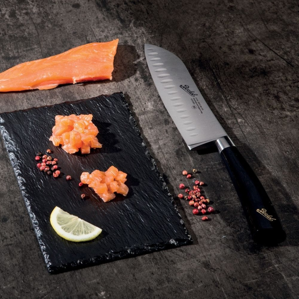 Santoku kniv, 18 cm, Elegance Glossy Black - Berkel