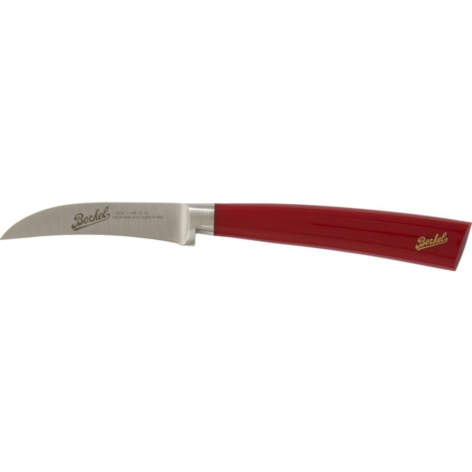 Buet skærekniv, 7 cm, Elegance Rød - Berkel i gruppen Madlavning / Køkkenknive / Skæreknive hos The Kitchen Lab (1870-23955)