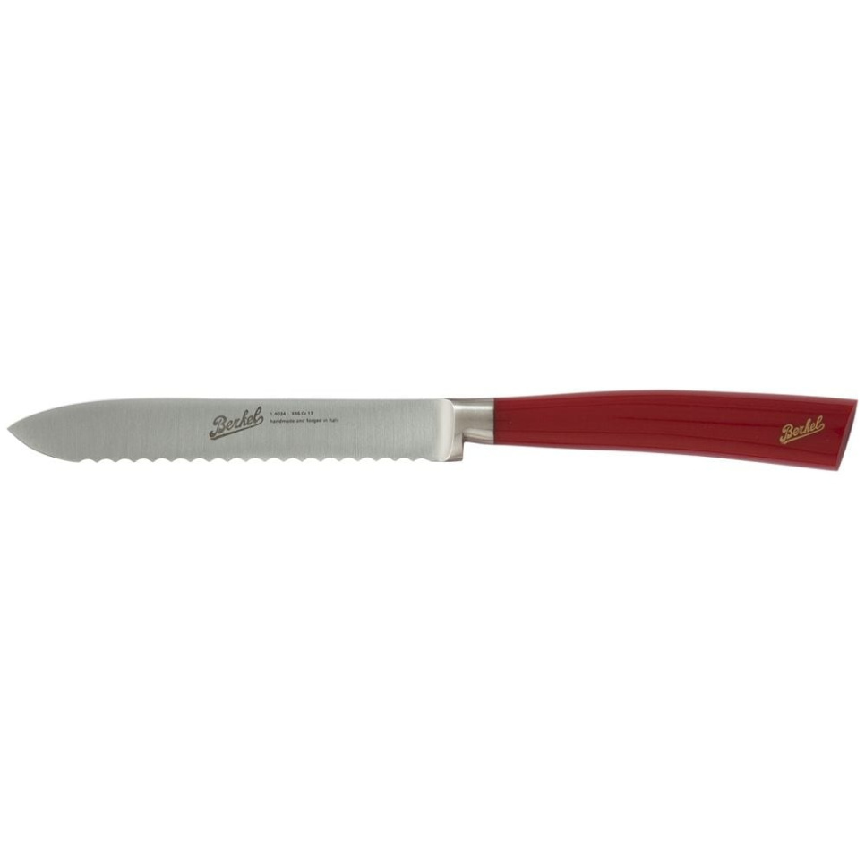 Brugskniv, 12 cm, Elegance Rød - Berkel i gruppen Madlavning / Køkkenknive / Knive til alle formål hos The Kitchen Lab (1870-23958)