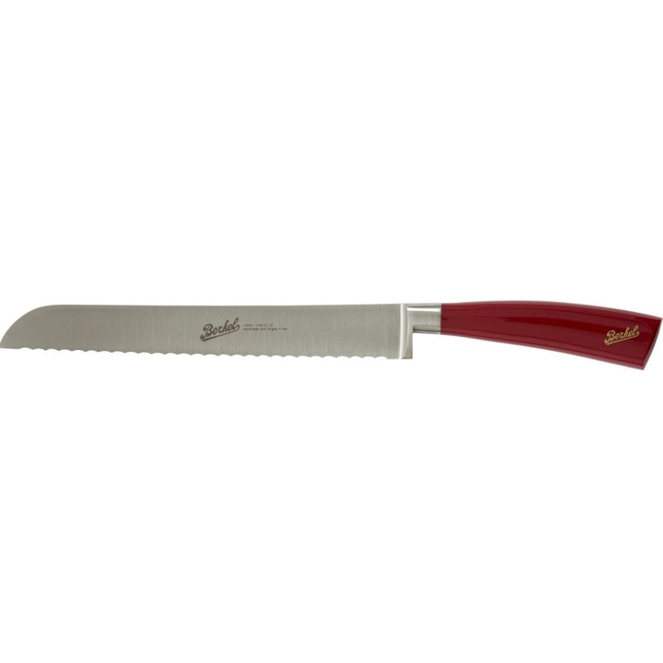 Brødkniv, 22 cm, Elegance Rød - Berkel i gruppen Madlavning / Køkkenknive / Brødknive hos The Kitchen Lab (1870-23966)