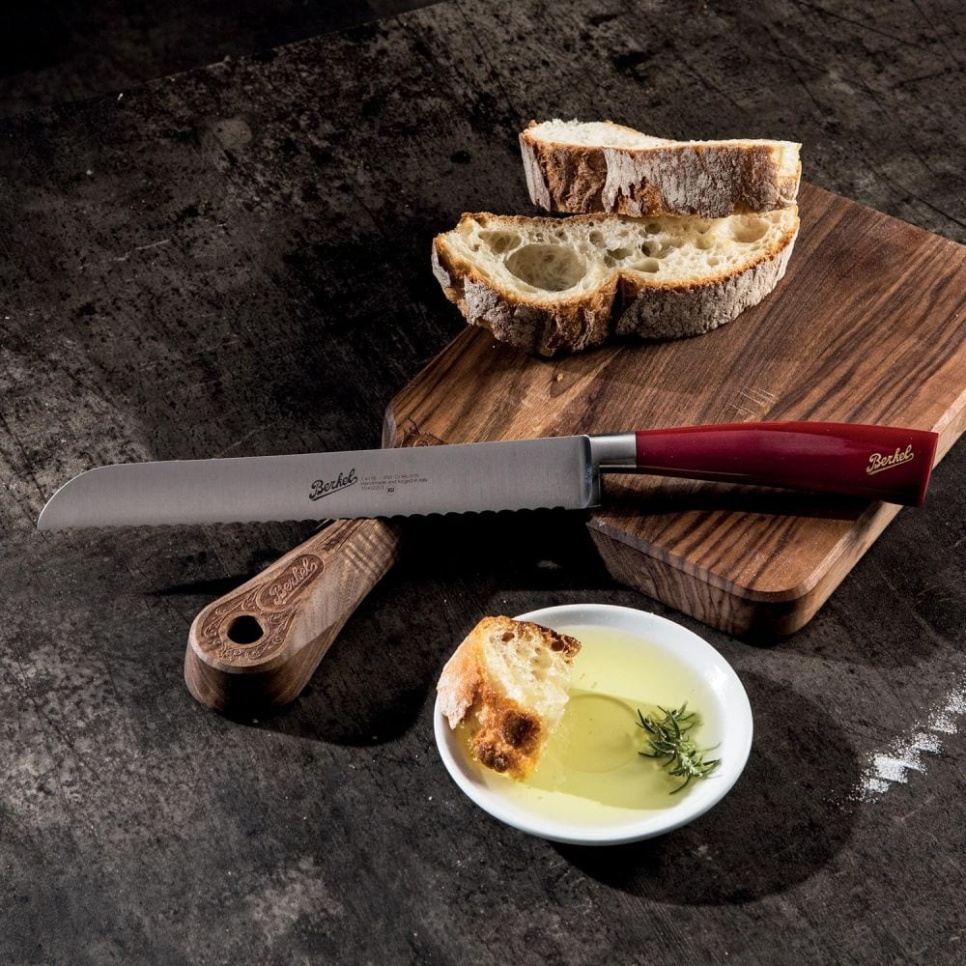 Brødkniv, 22 cm, Elegance Rød - Berkel Brødkniv, 22 cm, Elegance Rød - Berkel