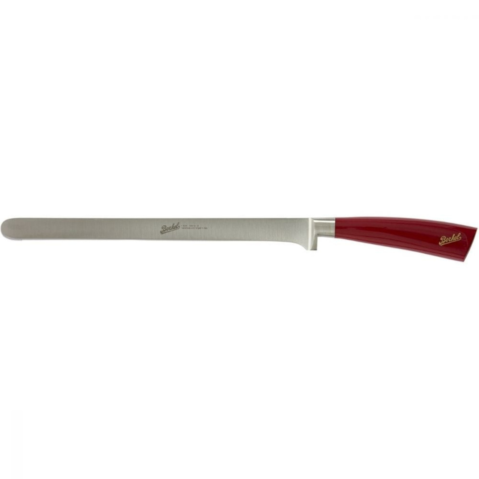 Skinkekniv, 26 cm, Elegance Rød - Berkel i gruppen Madlavning / Køkkenknive / Lakse & skinke knive hos The Kitchen Lab (1870-23967)