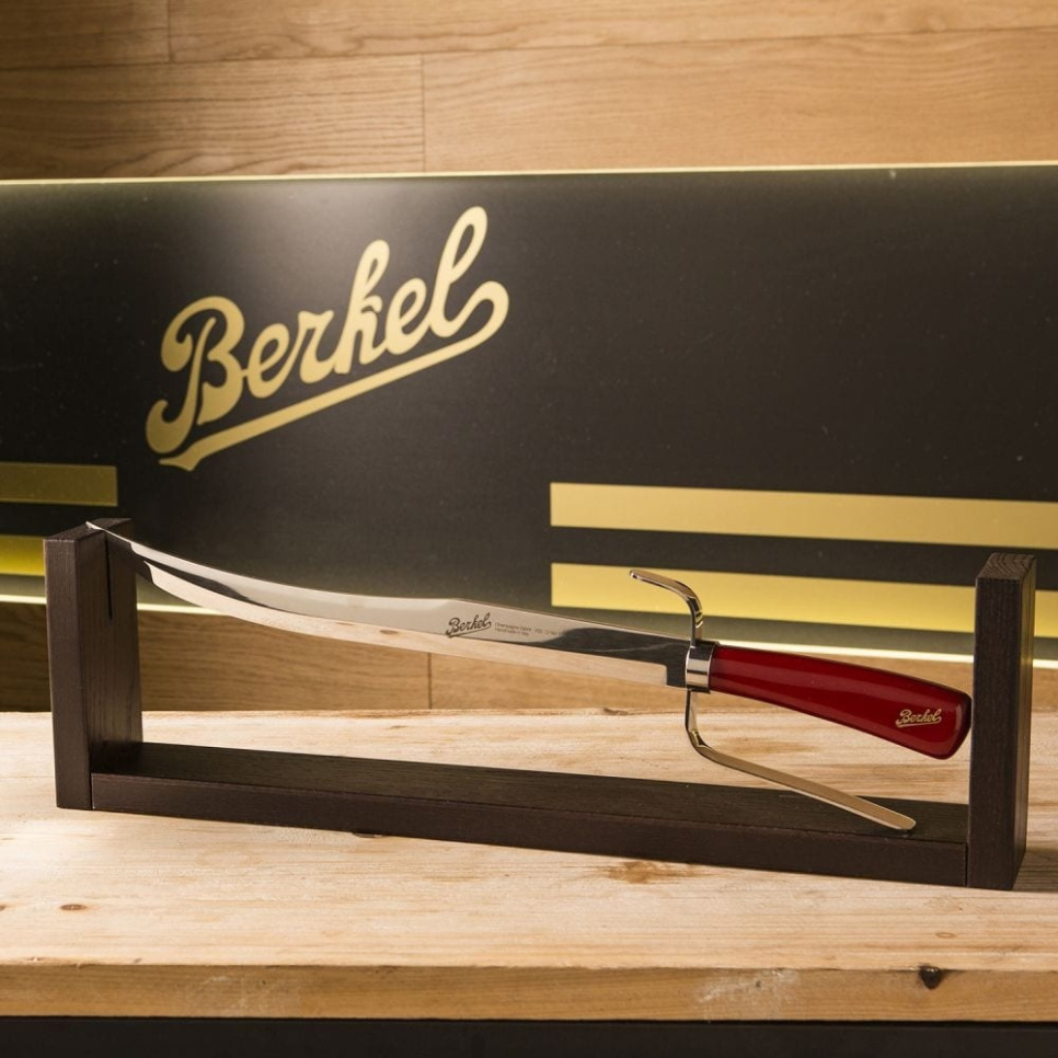 Champagnesabel med træstativ, 52 cm, Elegance Red - Berkel Champagnesabel med træstativ, 52 cm, Elegance Red - Berkel