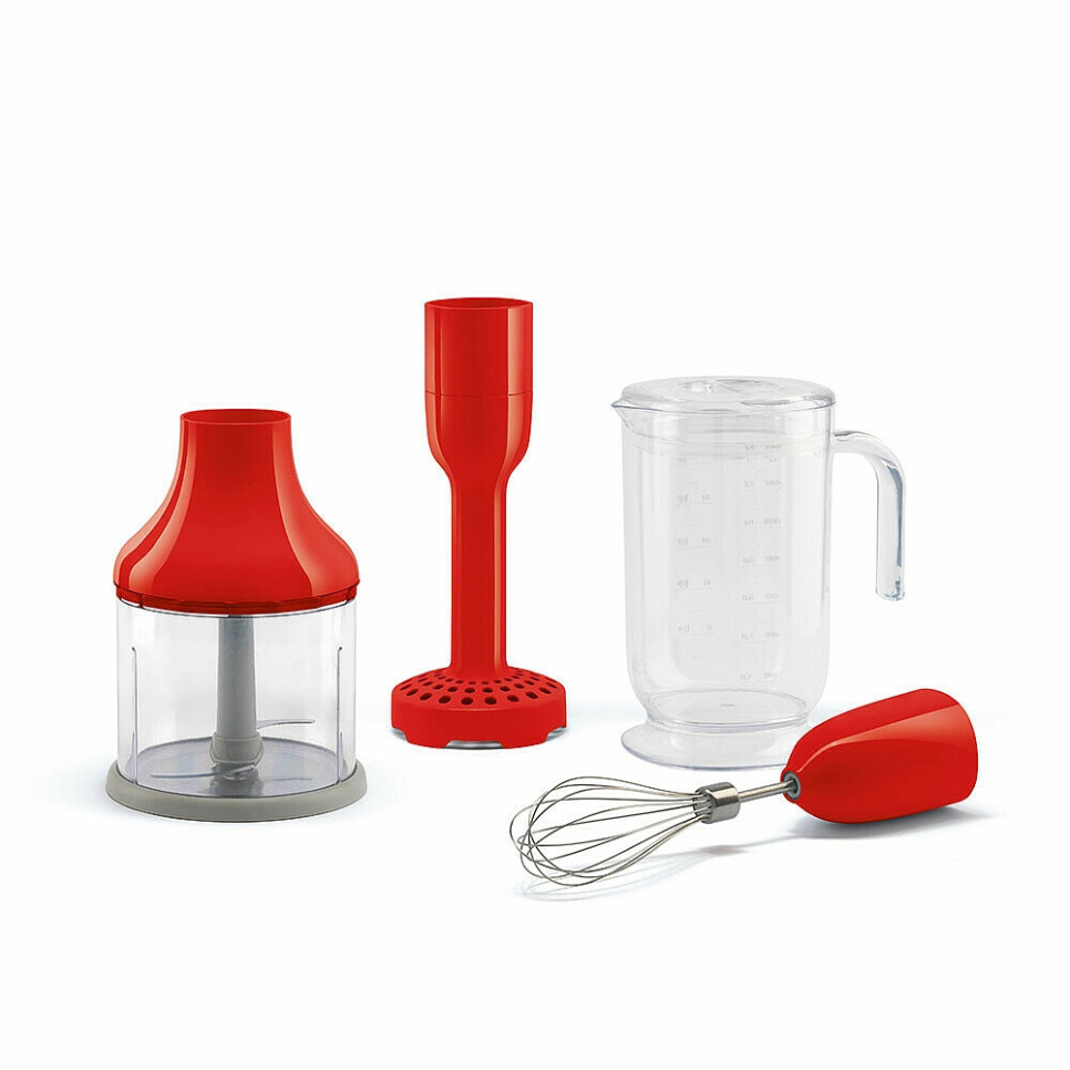 Tilbehørssæt til stavblender, rød - Smeg i gruppen Køkkenmaskiner / Blender & Hakker / Stavblendere hos The Kitchen Lab (1984-24904)