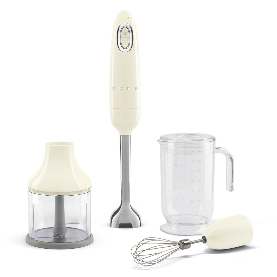 Stavblender med tilbehørssæt, Cream - Smeg i gruppen Køkkenmaskiner / Blender & Hakker / Stavblendere hos The Kitchen Lab (1984-24906)