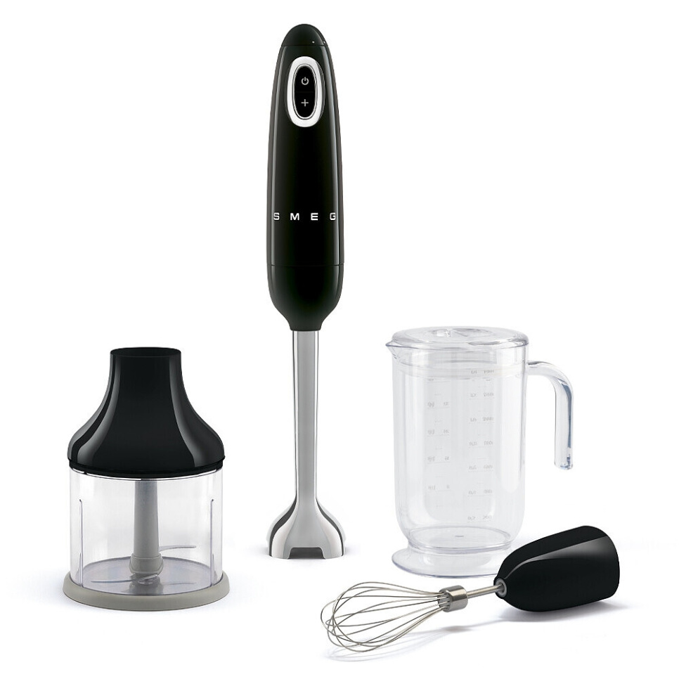 Stavblender med tilbehørssæt, sort - Smeg i gruppen Køkkenmaskiner / Blender & Hakker / Stavblendere hos The Kitchen Lab (1984-24907)