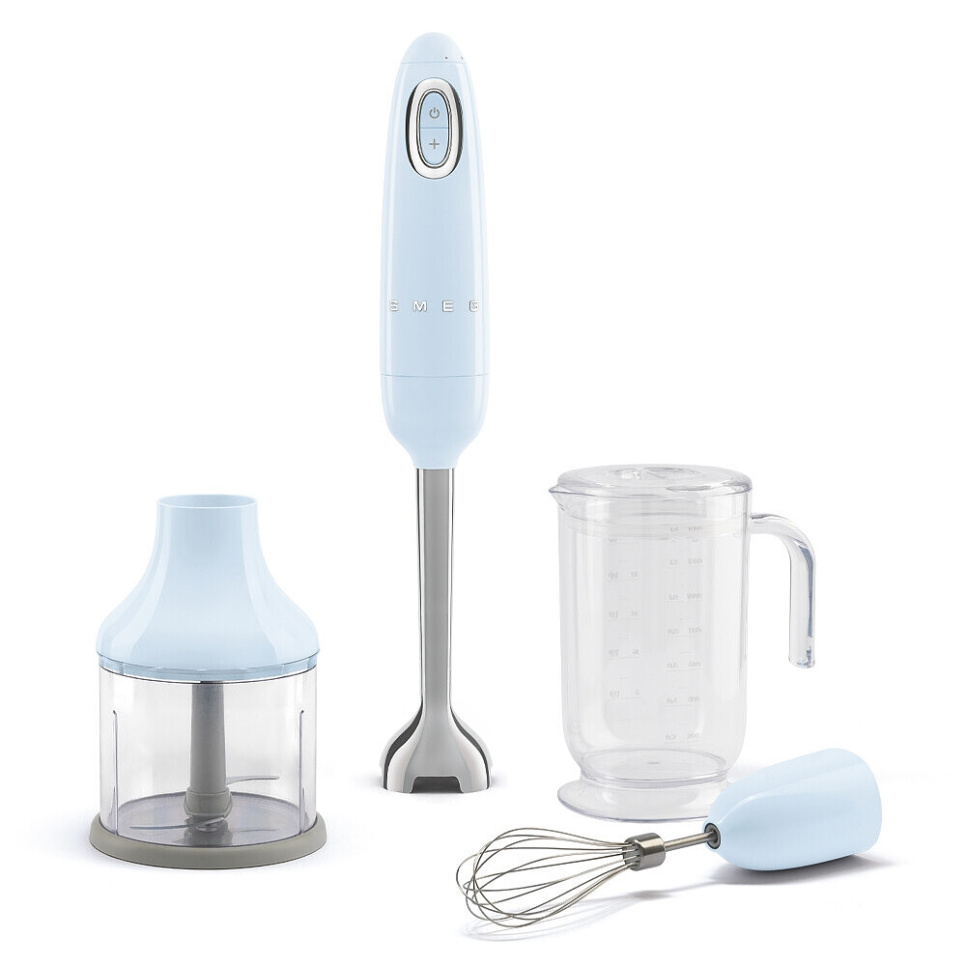 Stavblender med tilbehørssæt, Pastelblå - Smeg i gruppen Køkkenmaskiner / Blender & Hakker / Stavblendere hos The Kitchen Lab (1984-24909)