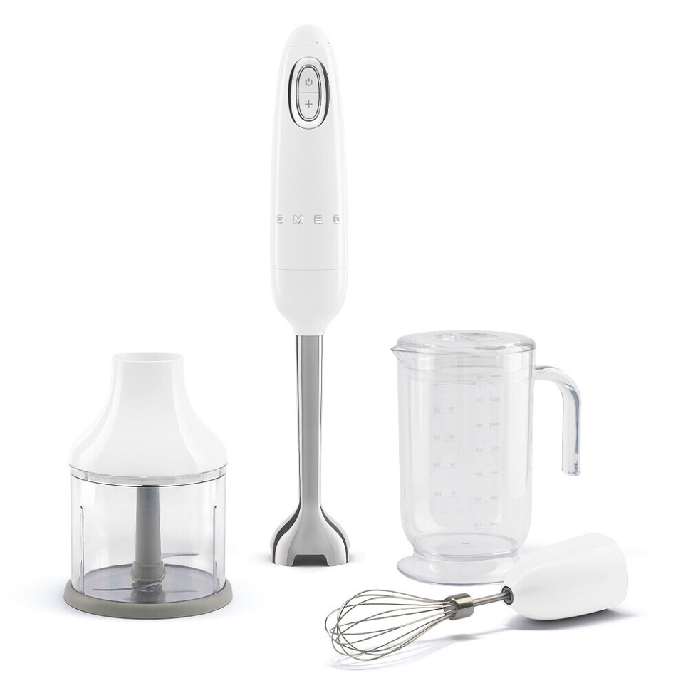Stavblender med tilbehørssæt, hvid - Smeg i gruppen Køkkenmaskiner / Blender & Hakker / Stavblendere hos The Kitchen Lab (1984-24910)