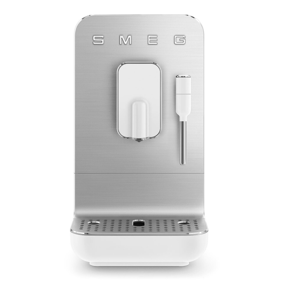 Fuldautomatisk espressomaskine med dampindsats, hvid - Smeg