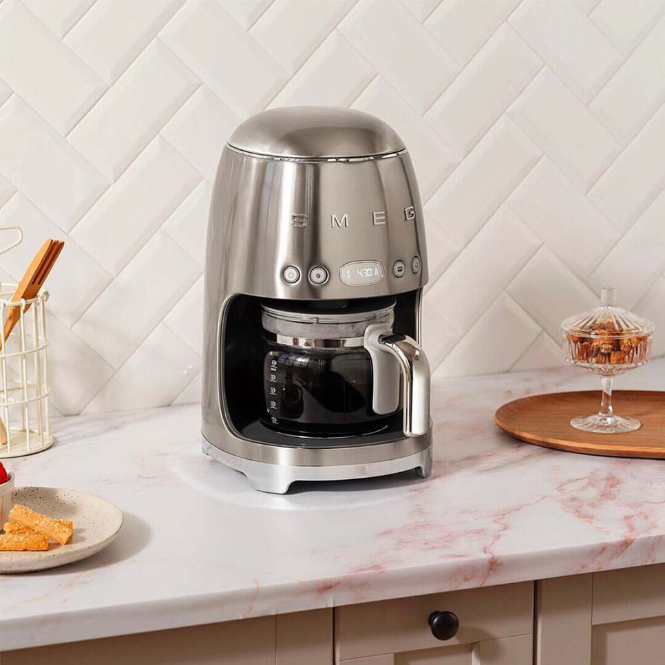 Kaffemaskine, krom - Smeg