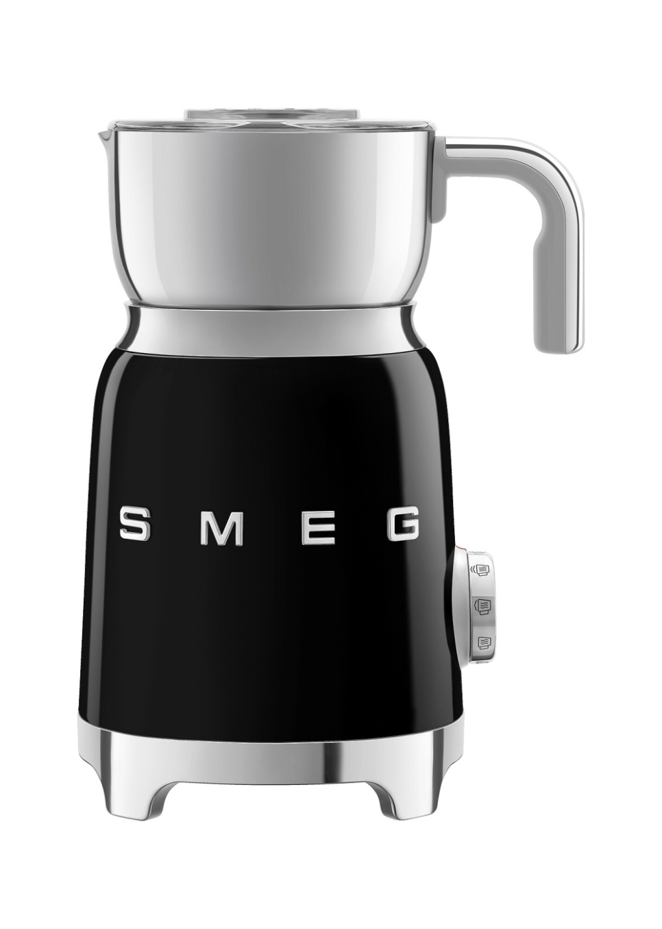 Mælkeskummer, sort - Smeg i gruppen Te & Kaffe / Kaffe tilbehør / Mælkeskummer hos The Kitchen Lab (1984-24966)