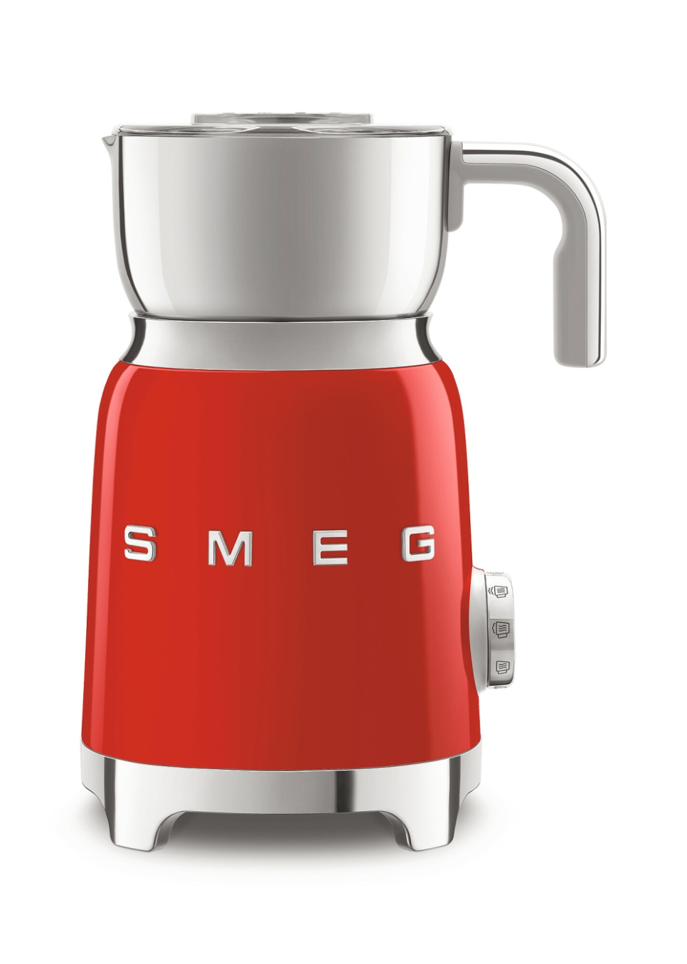 Mælkeskummer, rød - Smeg i gruppen Te & Kaffe / Kaffe tilbehør / Mælkeskummer hos The Kitchen Lab (1984-24967)
