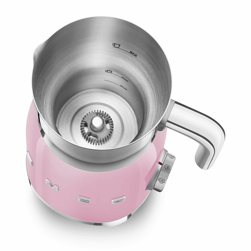 Mælkeskummer, pink - Smeg