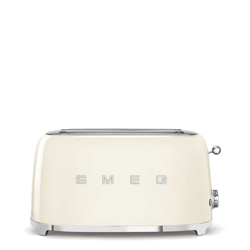 Brødrister, 4 plader, lange rum, Creme - Smeg i gruppen Køkkenmaskiner / Varme & Koge / Brødristere hos The Kitchen Lab (1984-25000)
