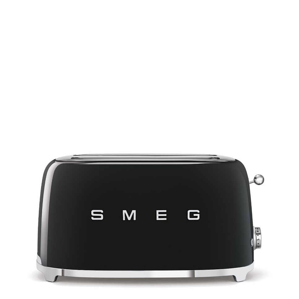 Brødrister, 4 plader, lange rum, sort - Smeg i gruppen Køkkenmaskiner / Varme & Koge / Brødristere hos The Kitchen Lab (1984-25001)