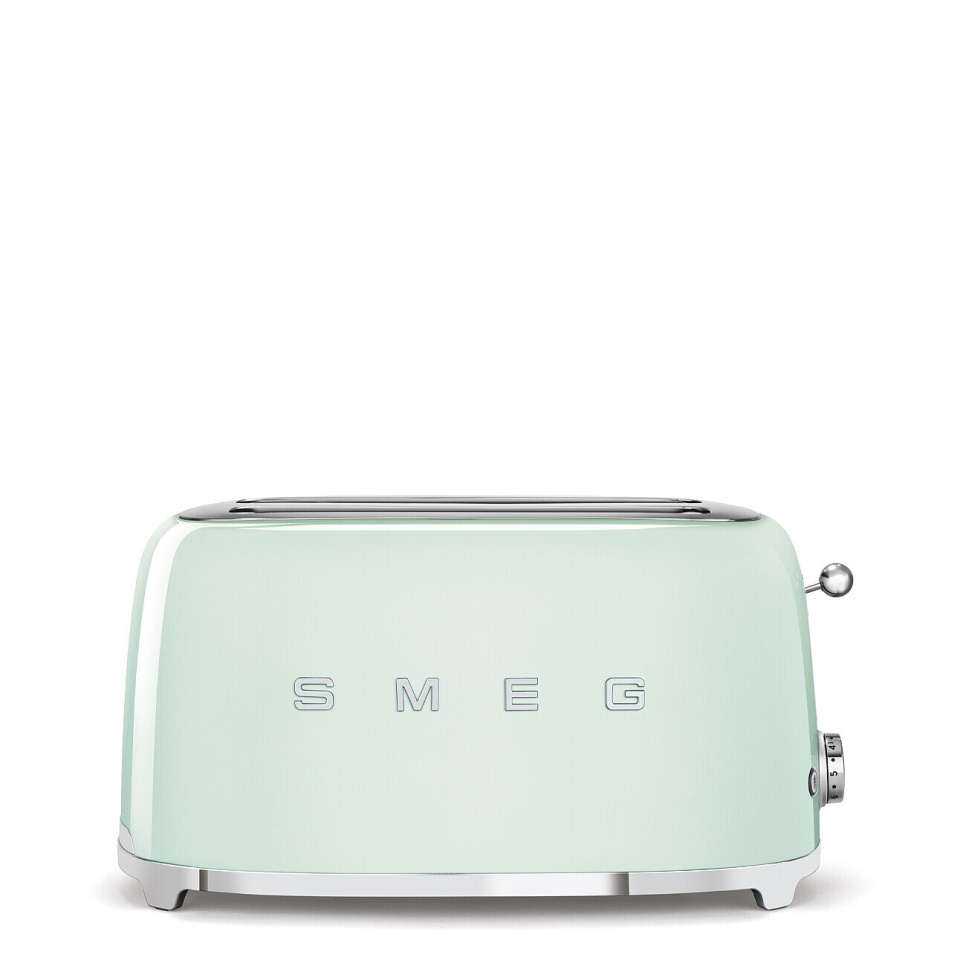 Brødrister, 4 plader, Lange rum, Pastelgrøn - Smeg i gruppen Køkkenmaskiner / Varme & Koge / Brødristere hos The Kitchen Lab (1984-25005)