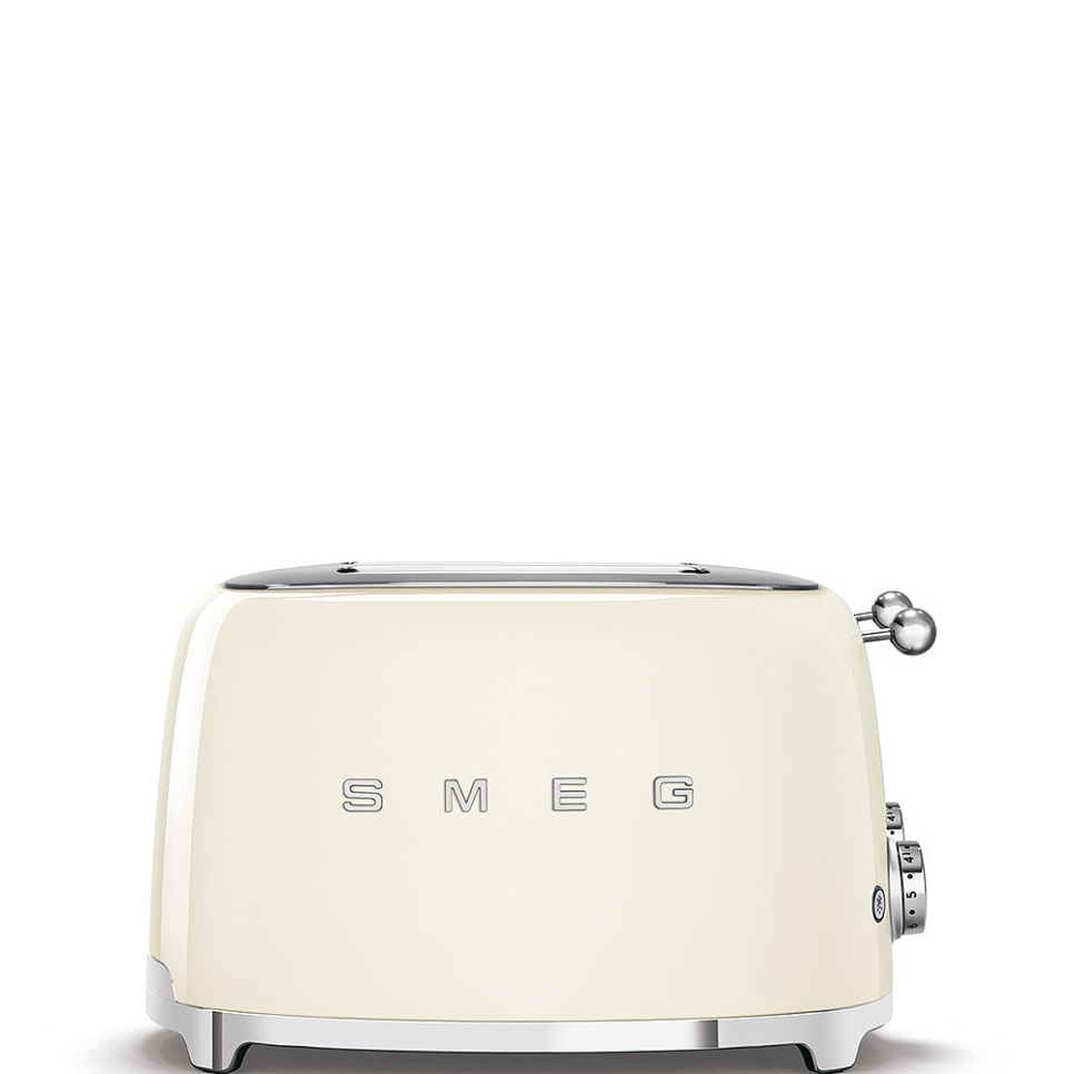 Brødrister, 4 skiver, cremefarvet - Smeg i gruppen Køkkenmaskiner / Varme & Koge / Brødristere hos The Kitchen Lab (1984-25008)