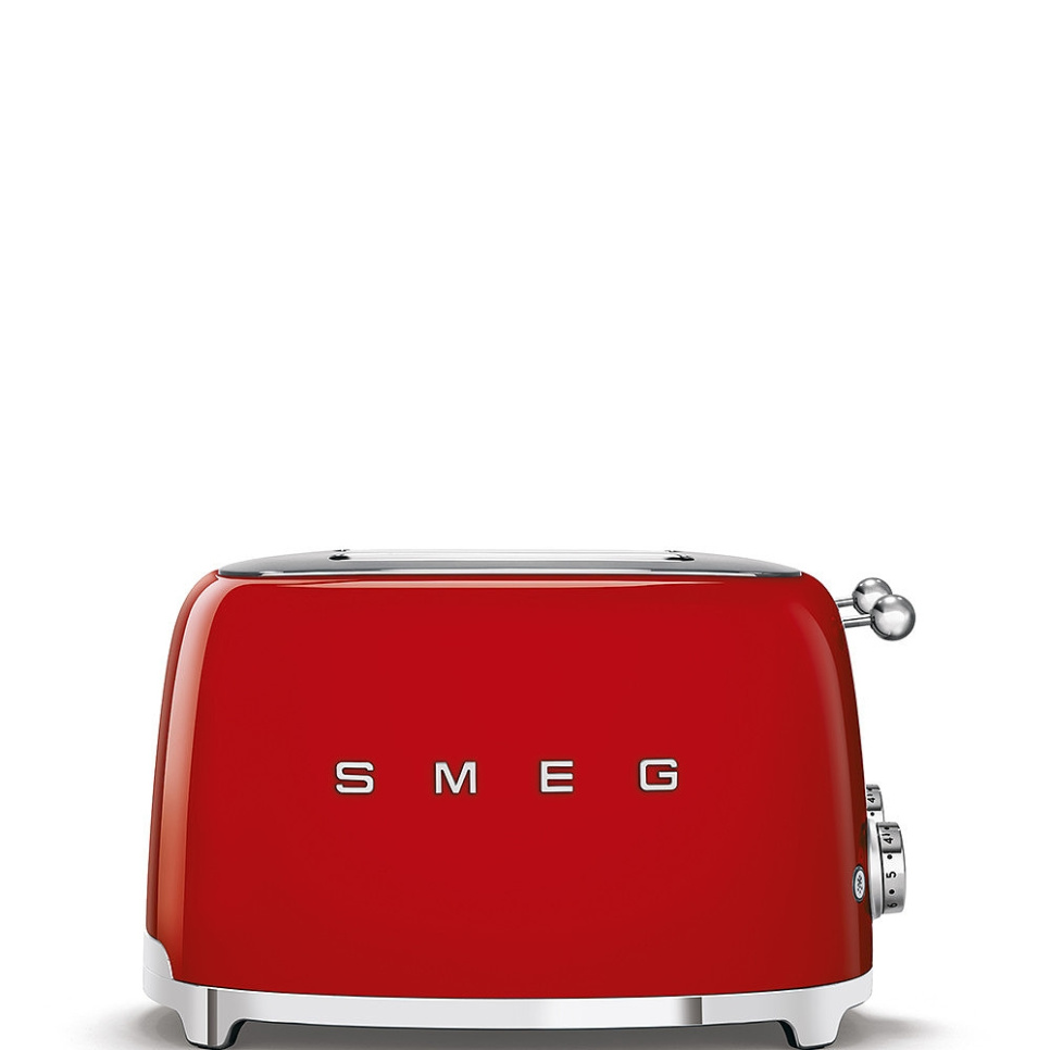Brødrister, 4 skiver, rød - Smeg i gruppen Køkkenmaskiner / Varme & Koge / Brødristere hos The Kitchen Lab (1984-25010)