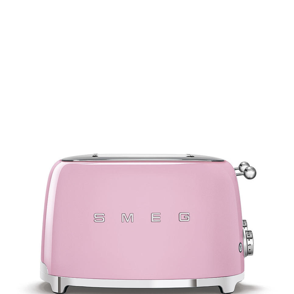 Brødrister, 4 skiver, pink - Smeg i gruppen Køkkenmaskiner / Varme & Koge / Brødristere hos The Kitchen Lab (1984-25014)