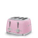 Brødrister, 4 skiver, pink - Smeg