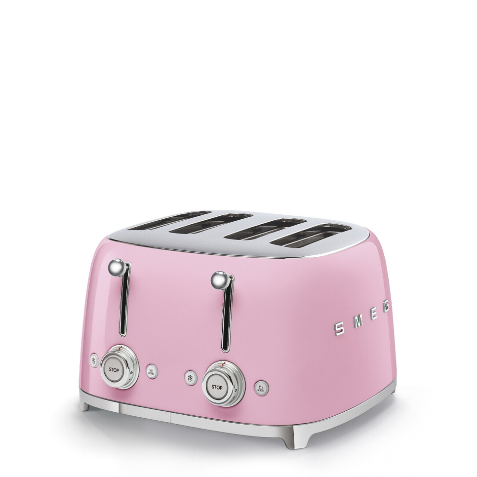 Brødrister, 4 skiver, pink - Smeg