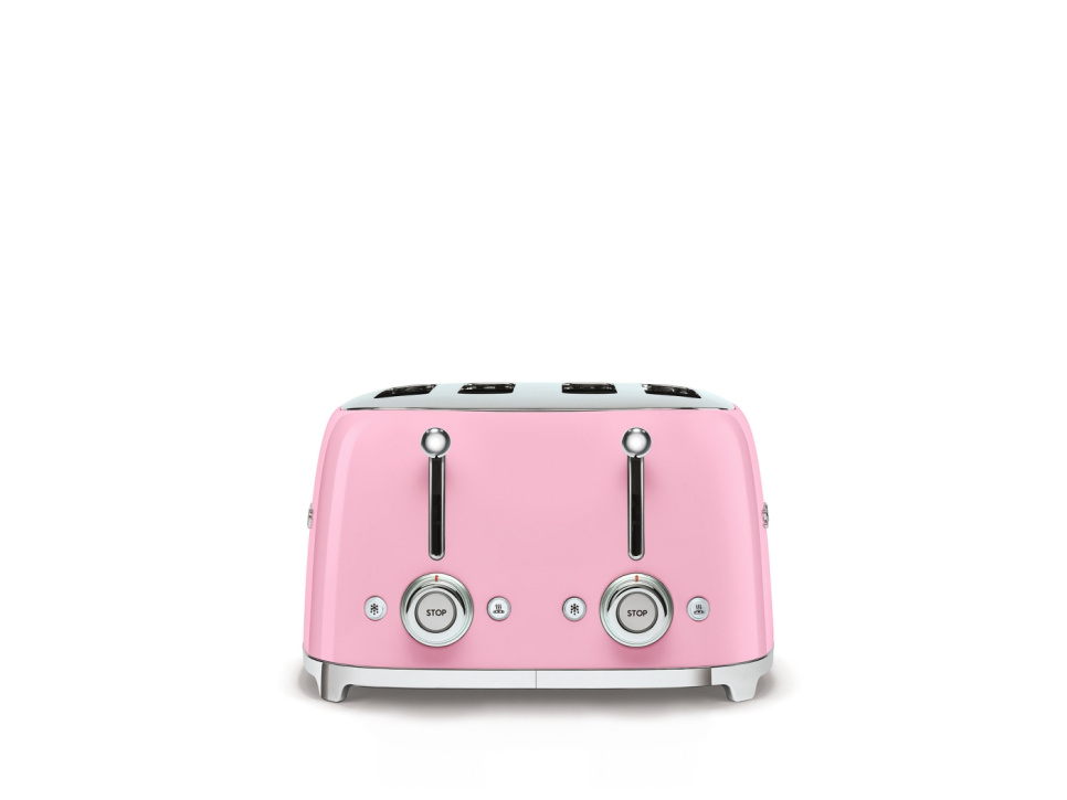 Brødrister, 4 skiver, pink - Smeg