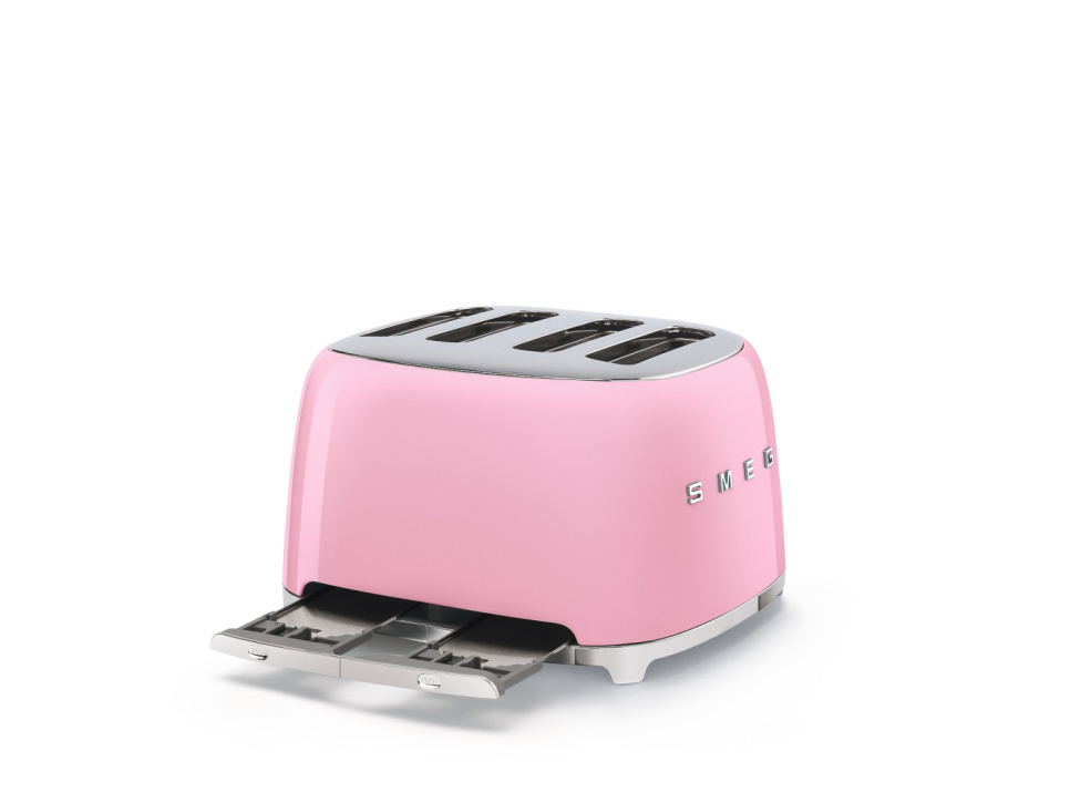Brødrister, 4 skiver, pink - Smeg