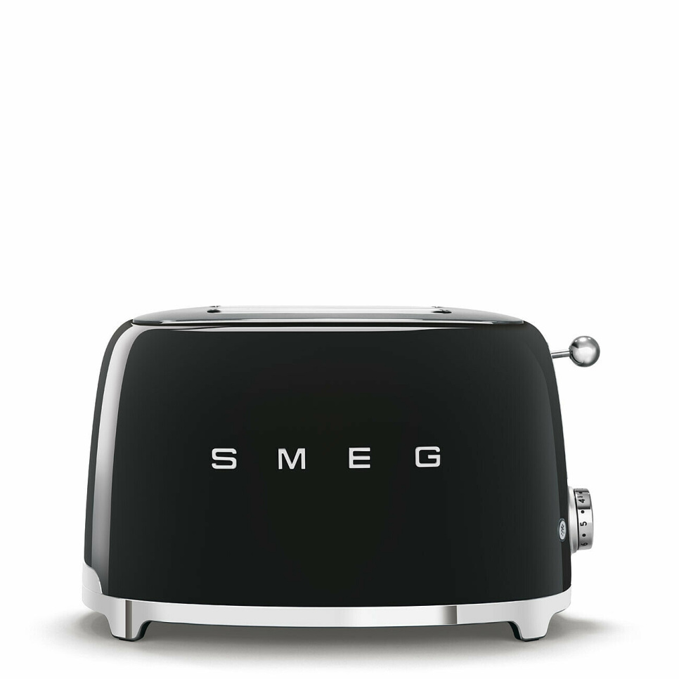 Brødrister, 2 skiver, sort - Smeg i gruppen Køkkenmaskiner / Varme & Koge / Brødristere hos The Kitchen Lab (1984-31473)