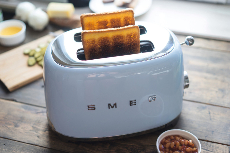 Brødrister, 2 skiver, Pastelblå - Smeg