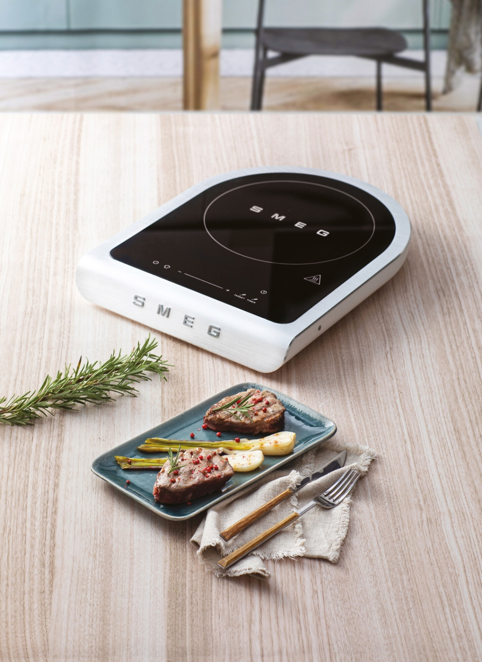 Induktionskogeplade, hvid - Smeg