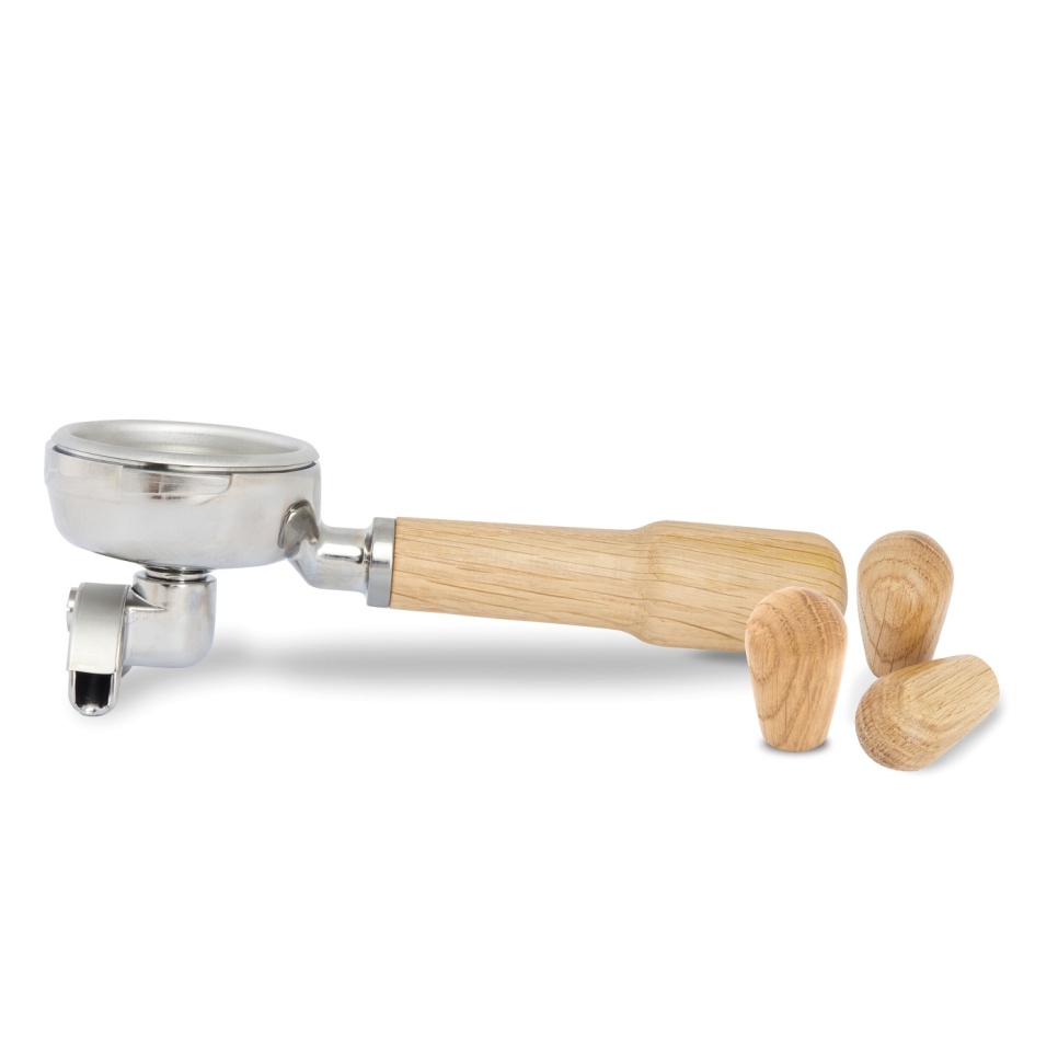 Sæt med portafilter og drejeknapper til Cellini Evoluzione, Eg - La Pavoni i gruppen Te & Kaffe / Kaffe tilbehør / Øvrige tilbehør hos The Kitchen Lab (1984-31485)