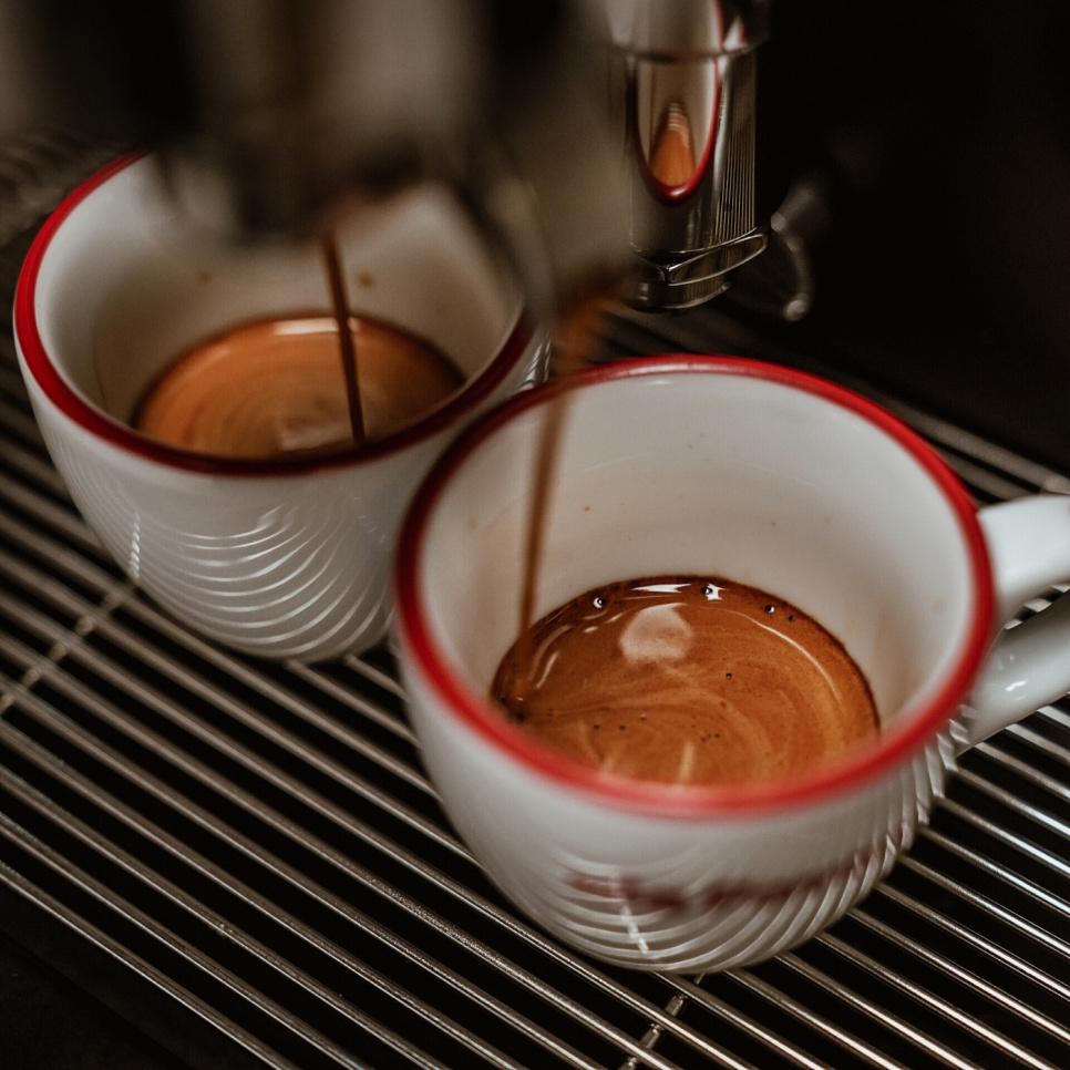 Espressokopper med underkopper, 6-pak - La Pavoni