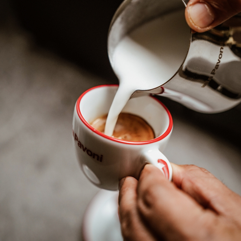 Espressokopper med underkopper, 6-pak - La Pavoni