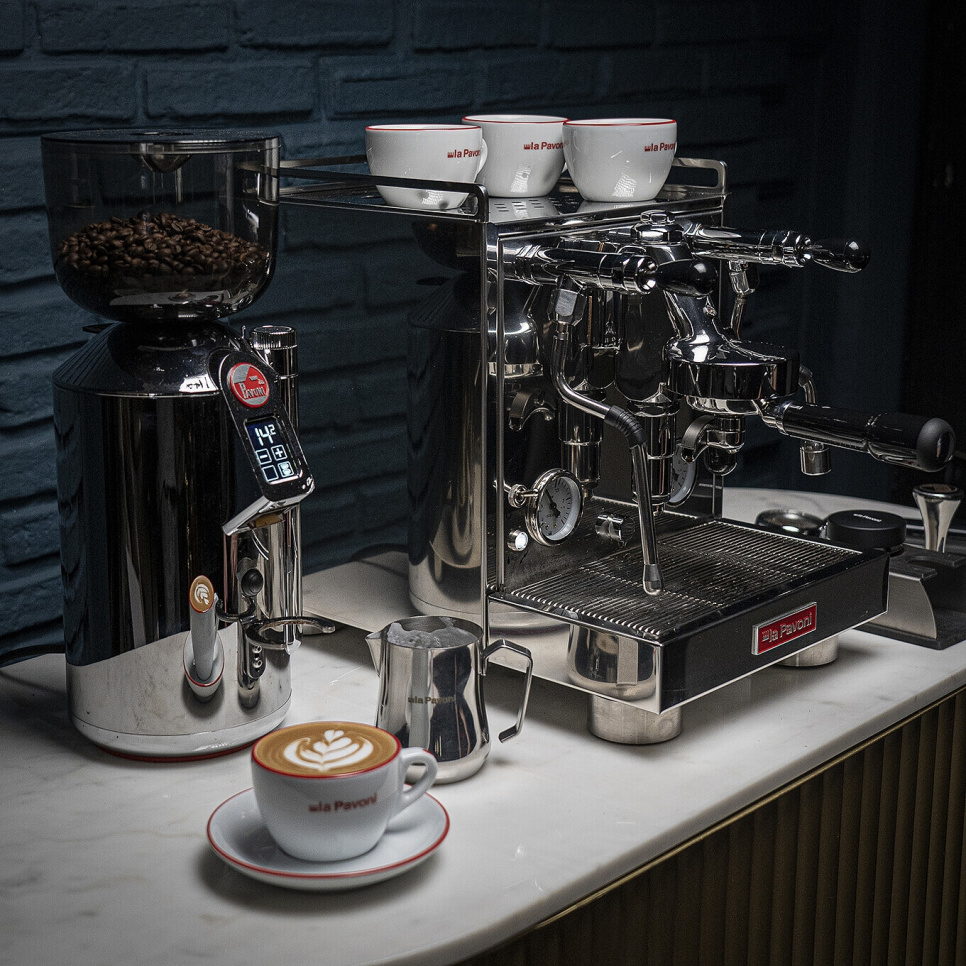 Cappuccinokopper med underkopper, 6-pak - La Pavoni