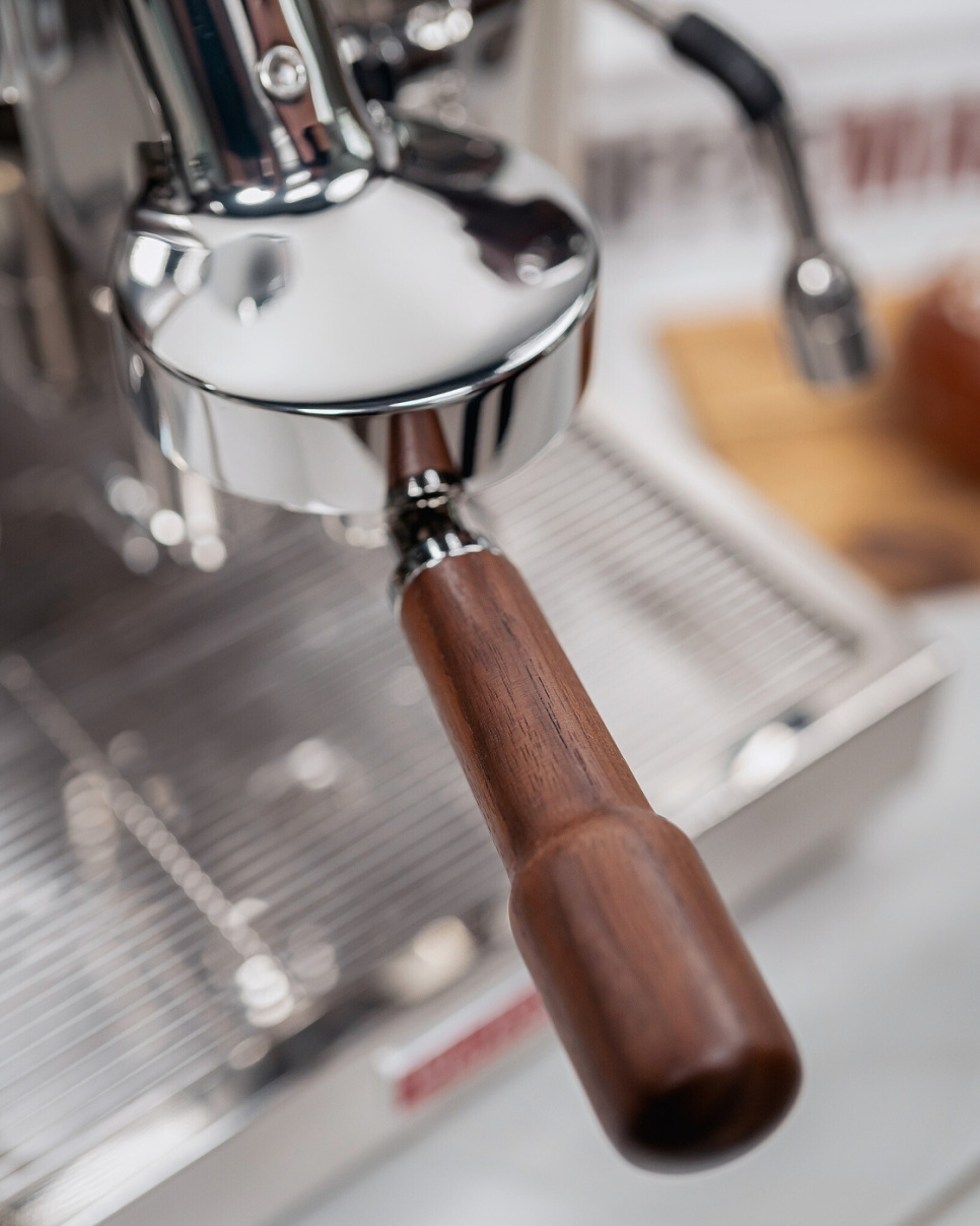 Sæt med portafilter og drejeknapper til Botticelli Evoluzione, valnød - La Pavoni