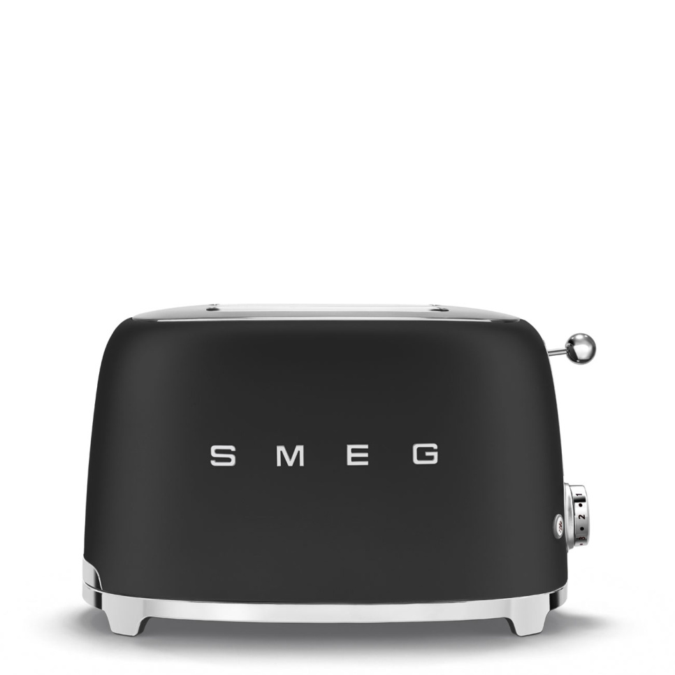 Brødrister, 2 skiver, mat sort - Smeg i gruppen Køkkenmaskiner / Varme & Koge / Brødristere hos The Kitchen Lab (1984-31741)