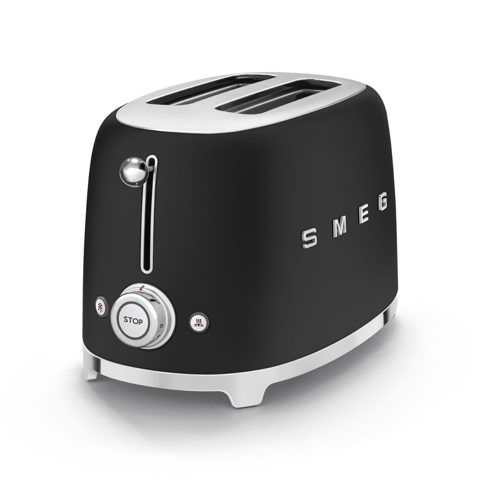 Brødrister, 2 skiver, mat sort - Smeg Brødrister, 2 skiver, mat sort - Smeg