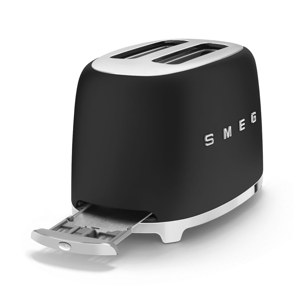 Brødrister, 2 skiver, mat sort - Smeg Brødrister, 2 skiver, mat sort - Smeg