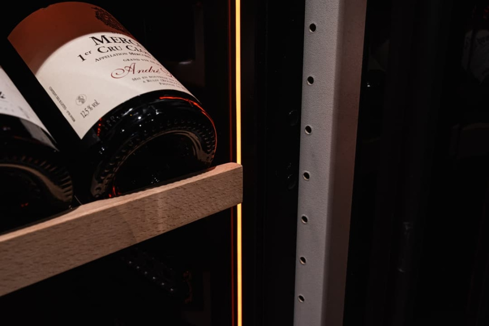 Vinkøleskab Designline 60, Dobbeltzone, Sort - Vigneron