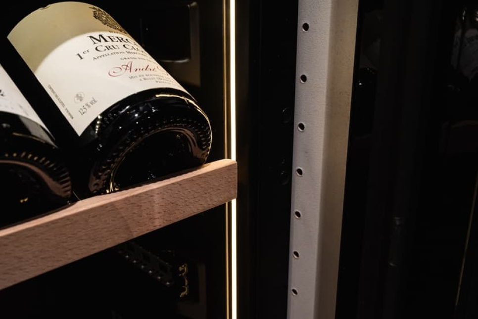 Vinkøleskab Kitchen Collection 40, Dobbeltzone, Sort - Vigneron