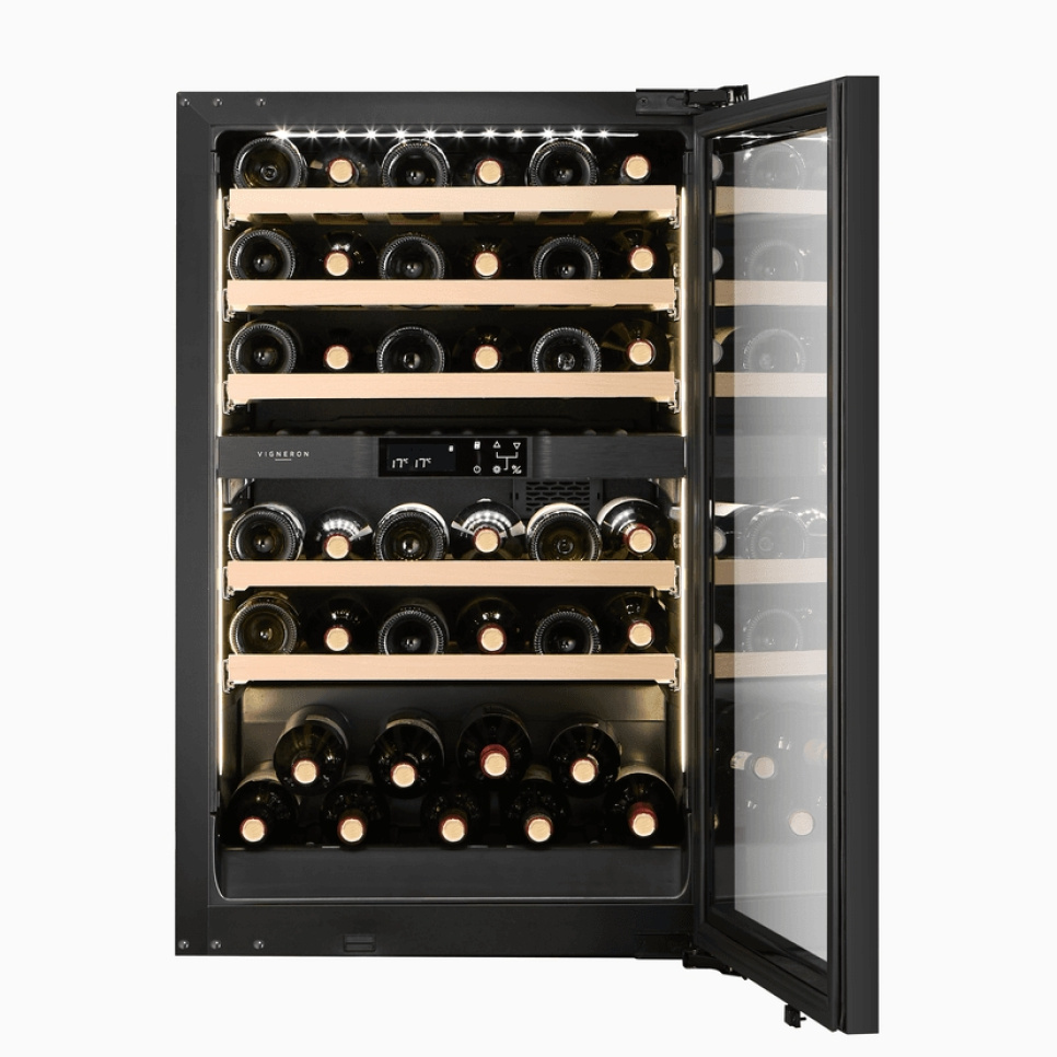 Vinkøleskab Kitchen Integrated 90, Dobbeltzone - Vigneron