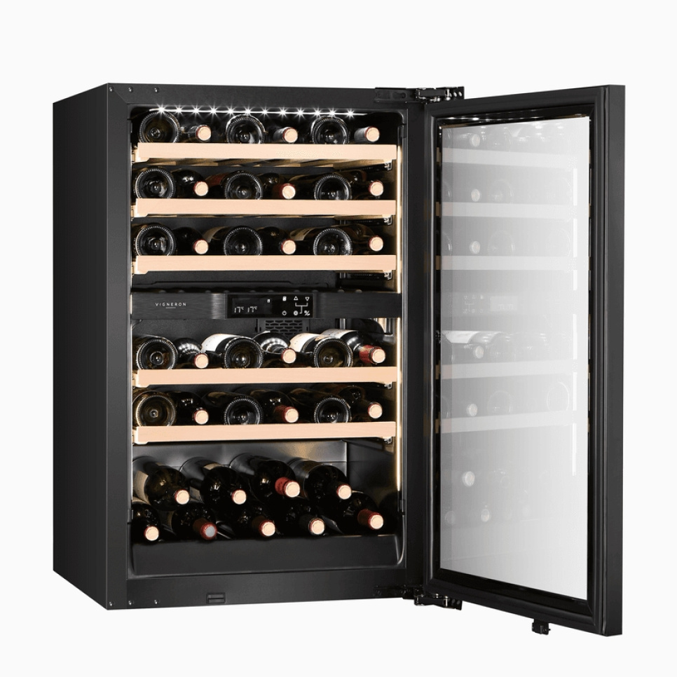 Vinkøleskab Kitchen Integrated 90, Dobbeltzone - Vigneron