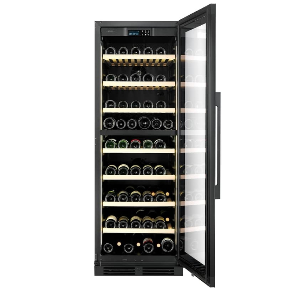 Vinkøleskab Storage 170, Dobbeltzone, Sort - Vigneron