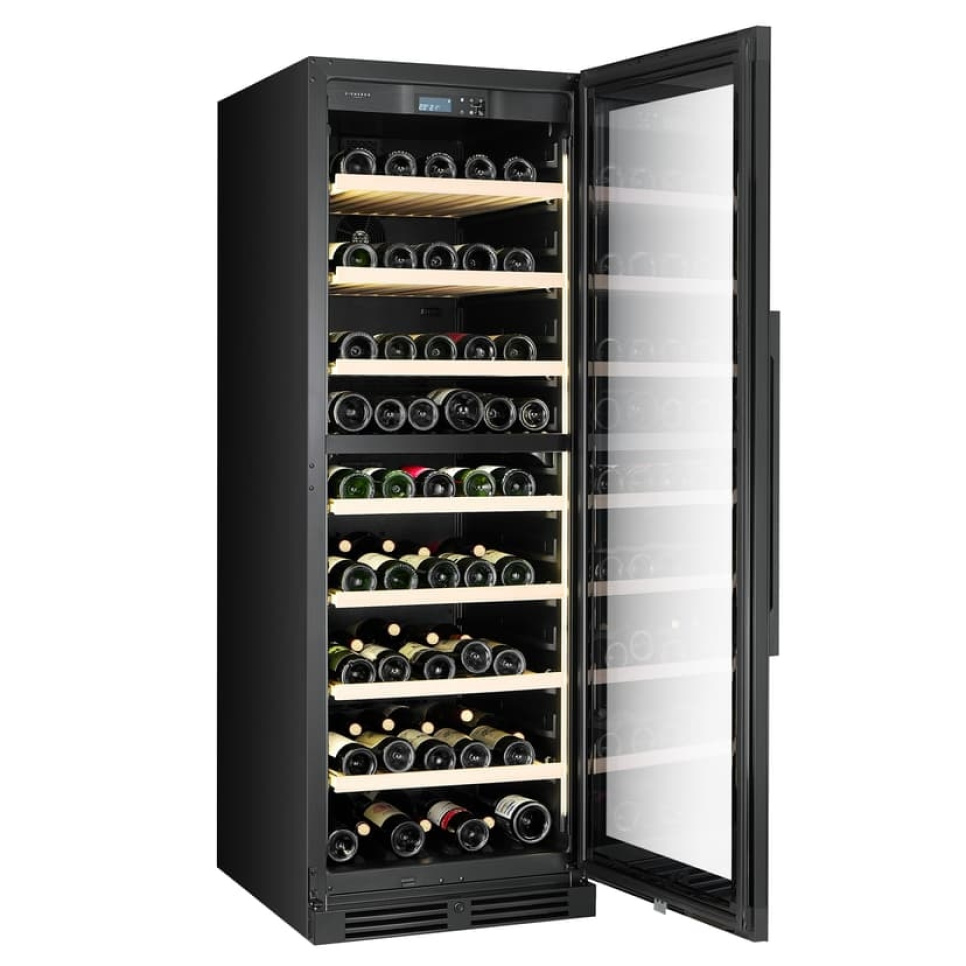 Vinkøleskab Storage 170, Dobbeltzone, Sort - Vigneron